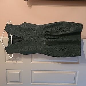 Venus Dark Green, textured dress with pockets, size 2